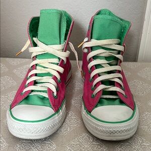 Converse All Star Chuck Taylor Pink High Tops Mens Size 7 Womens 9